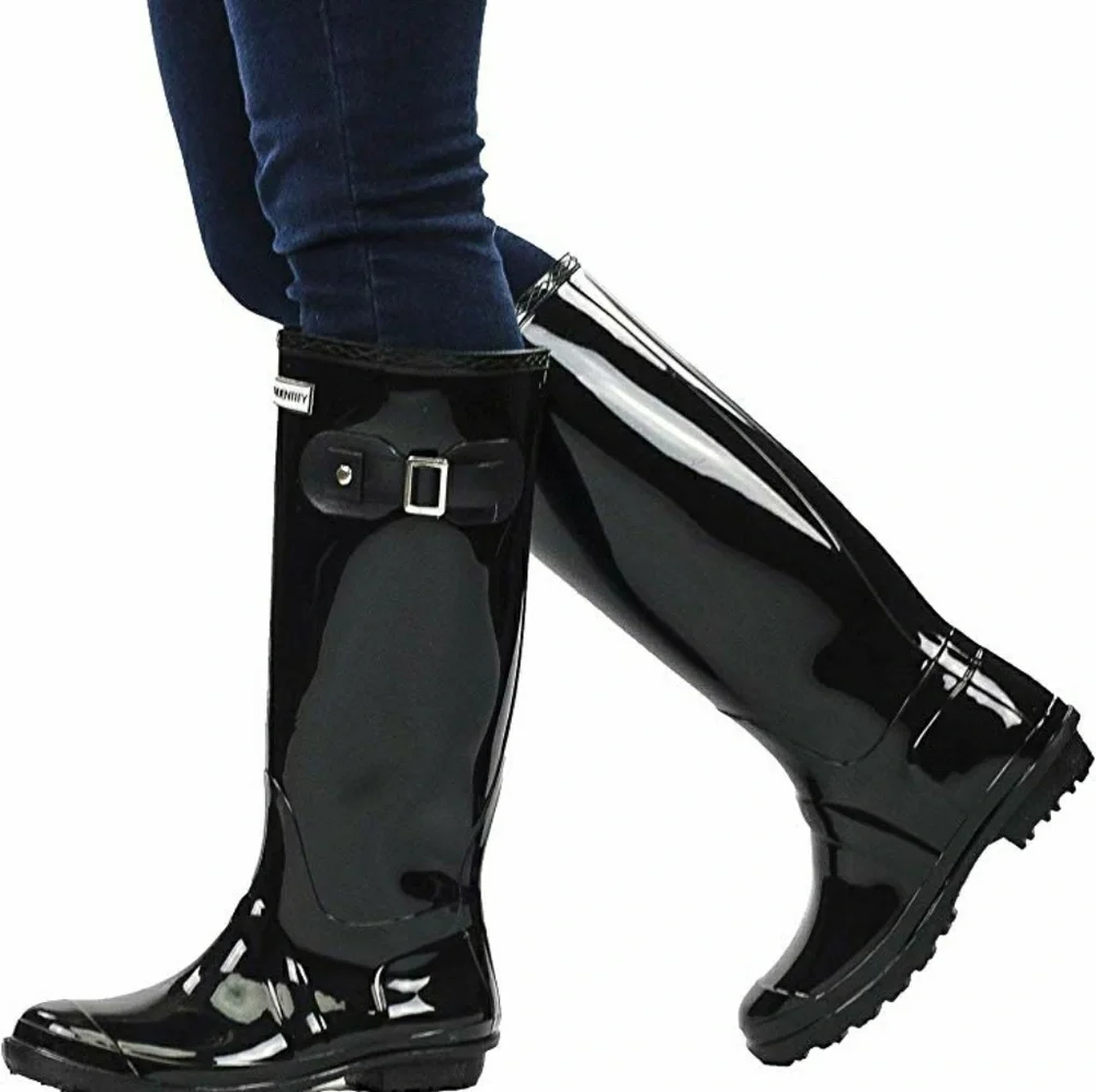 Exotic Identity Original Tall Rain Waterproof PVC, Non-slip Boots